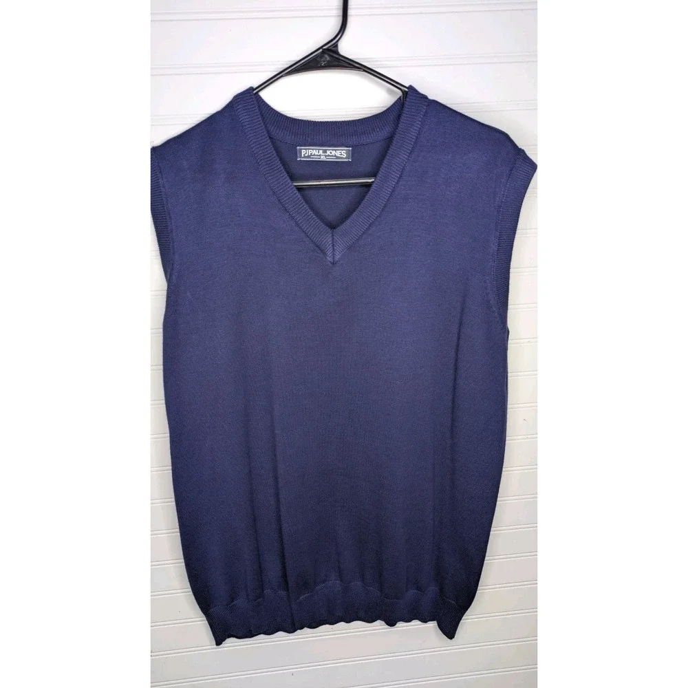 PAUL‎ JONES Men's Vests XL (Lot of 3) V-Neck Sweater Stretchy Career Wear Office